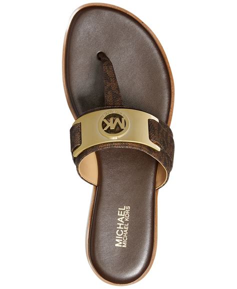 michael michael kors briar thong sandals|michael kors closed toe sandals.